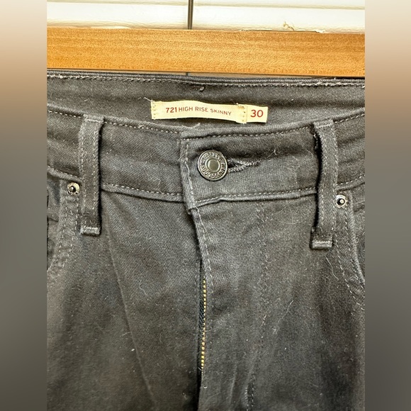 Levi’s 721 High Rise Skinny Distressed Jeans - US 30 - Picture 5 of 9